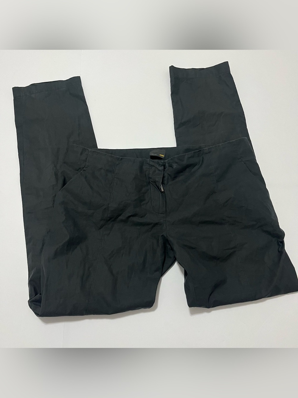 Fendi black cotton pants